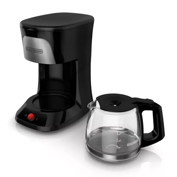 BLACK+DECKER 5-Cup Black Coffeemaker