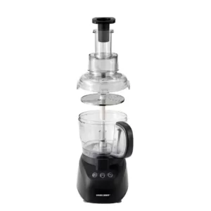 BLACK+DECKER Wide Mouth 10-Cup 2-Speed Black Food Processor