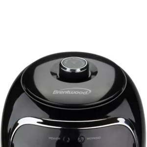 Brentwood Appliances 2 qt. Black Small Electric Air Fryer with Timer and Temperature Control