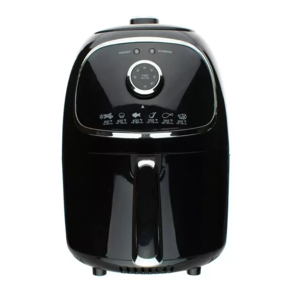 Brentwood Appliances 2 qt. Black Small Electric Air Fryer with Timer and Temperature Control