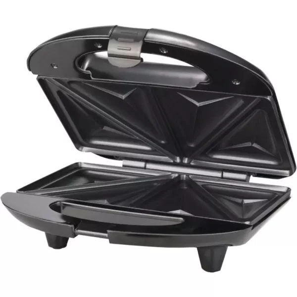 Brentwood Appliances 750 W Black Nonstick Compact Dual Sandwich Maker