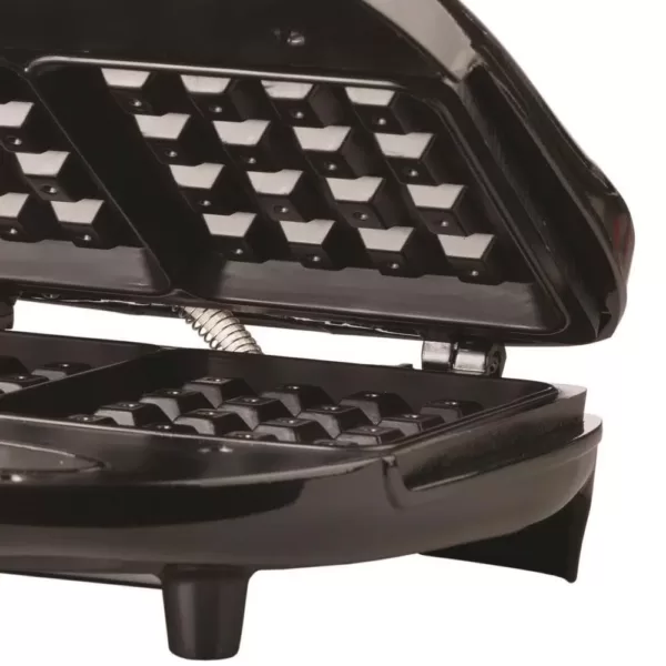 Brentwood Appliances 750 W Dual Black Nonstick Waffle Maker