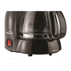 Brentwood 4-Cup Black Coffee Maker