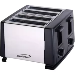 Brentwood 4-Slice Black Toaster