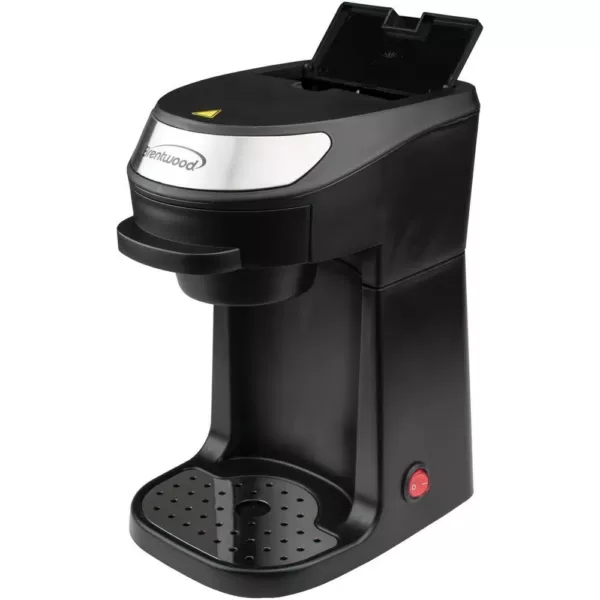 Brentwood 1-Cup Black Single-Serve Coffee Maker with Mug