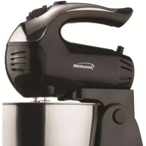 Brentwood 3 Qt. 5-Speed Stand Mixer with Steel Bowl