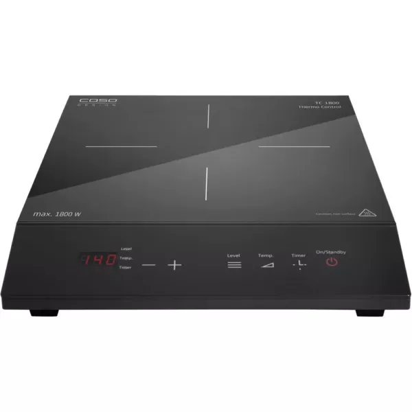 CASO TC 1800 Single Induction Burner 11 in. Black Hot Plate