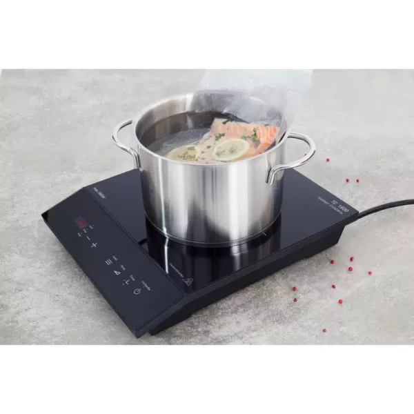 CASO TC 1800 Single Induction Burner 11 in. Black Hot Plate