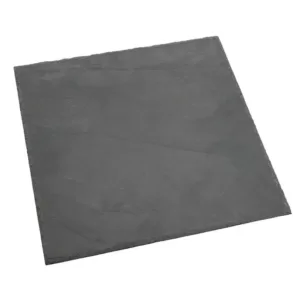 Creative Home Natural Slate Black  Stone 12 in. x 12 in. Square Serving Board Cheese Platter Hot Pan Trivet