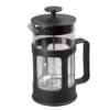 Creative Home 1000 ml (34 oz.) 4 Cups Glass French Press Coffee Plunger Tea Maker for loose tea leaves or coffee, Black