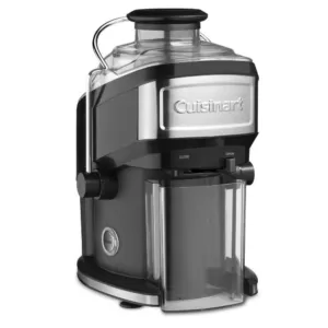 Cuisinart Compact 16 fl. oz. Black Masticating Juicer with Recipe Booklet and Cleaning Brush