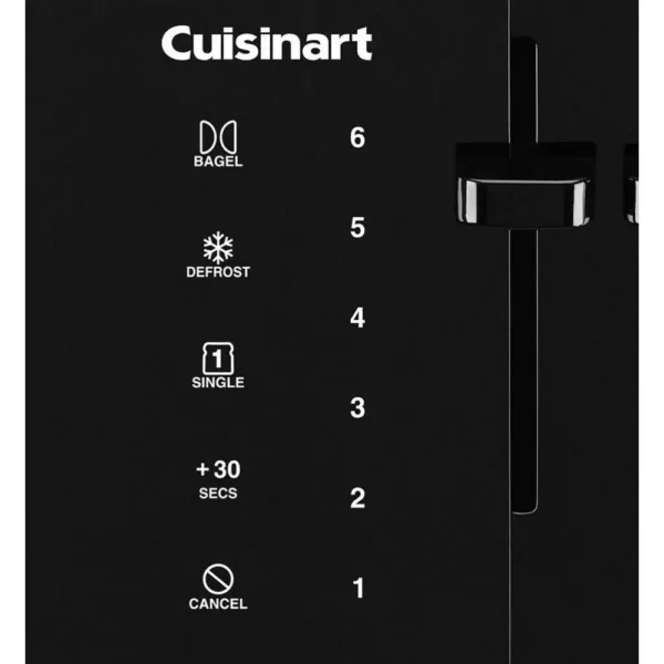 Cuisinart Touchscreen 4-Slice Black Wide Slot Toaster