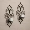 DANYA B Casablanca Black Candle Sconce (Set of 2)