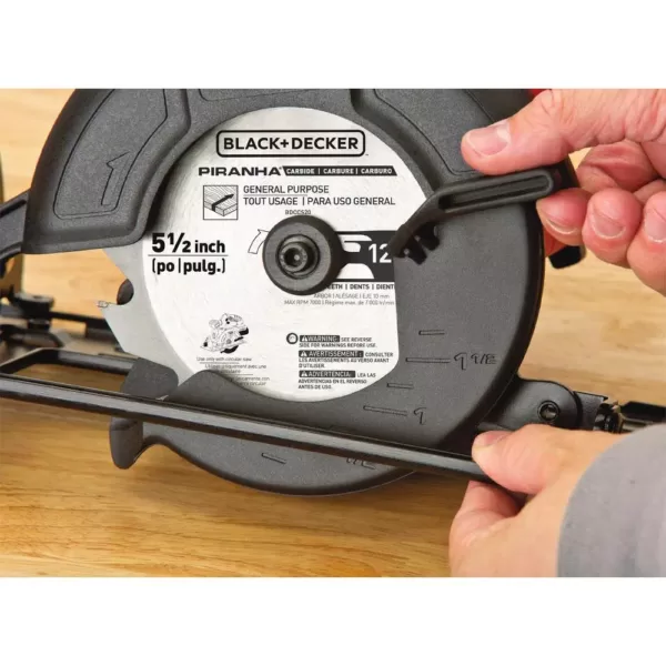 BLACK+DECKER 20-Volt MAX Lithium-Ion Cordless 5-1/2 in. Circular Saw (Tool-Only)