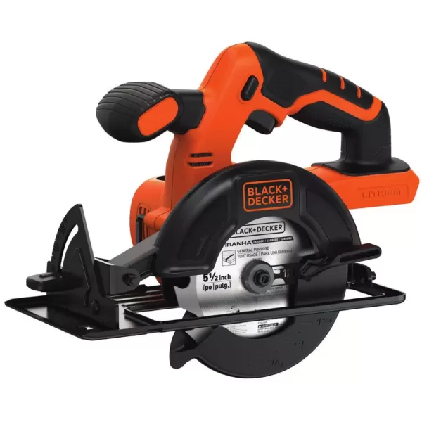 BLACK+DECKER 20-Volt MAX Lithium-Ion Cordless 5-1/2 in. Circular Saw (Tool-Only)