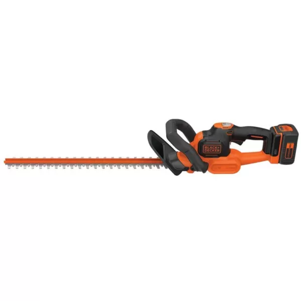 BLACK+DECKER 24 in. 40V MAX Lithium-Ion Cordless POWERCUT Hedge Trimmer with (1) 1.5Ah Battery and Charger Included