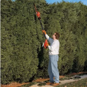 BLACK+DECKER 18 in. 20V MAX Lithium-Ion Cordless Pole Hedge Trimmer (Tool Only)