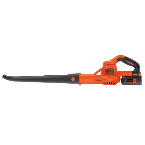 BLACK+DECKER 125 MPH 90 CFM 40V Max Lithium-Ion Sweeper with (1) 1.5Ah Battery & Charger Included