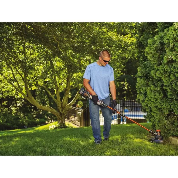 BLACK+DECKER 100 MPH 400 CFM 60V MAX Cordless Handheld Leaf Blower with Bonus 2-in-1 String Grass Trimmer/Lawn Edger Included