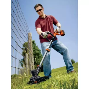 BLACK+DECKER 13 in. 40V MAX Lithium-Ion Cordless 2-in-1 String Grass Trimmer/Lawn Edger (Tool Only)