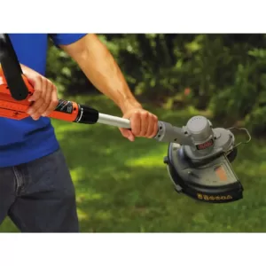 BLACK+DECKER 12 in. 20V MAX Lithium-Ion Cordless 2-in-1 String Grass Trimmer/Lawn Edger with Bonus 3-Pack of Spools Included