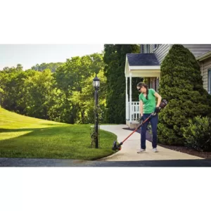 BLACK+DECKER 13 in. 60V MAX Lithium-Ion Cordless 2-in-1 String Grass Trimmer/Lawn Edger with (1) 1.5Ah Battery and Charger Included