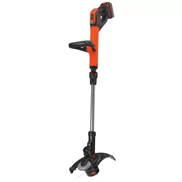 BLACK+DECKER 12 in. 20V MAX Lithium-Ion Cordless 2-in-1 String Grass Trimmer/Lawn Edger with (1) 3.0Ah Battery and Charger Included