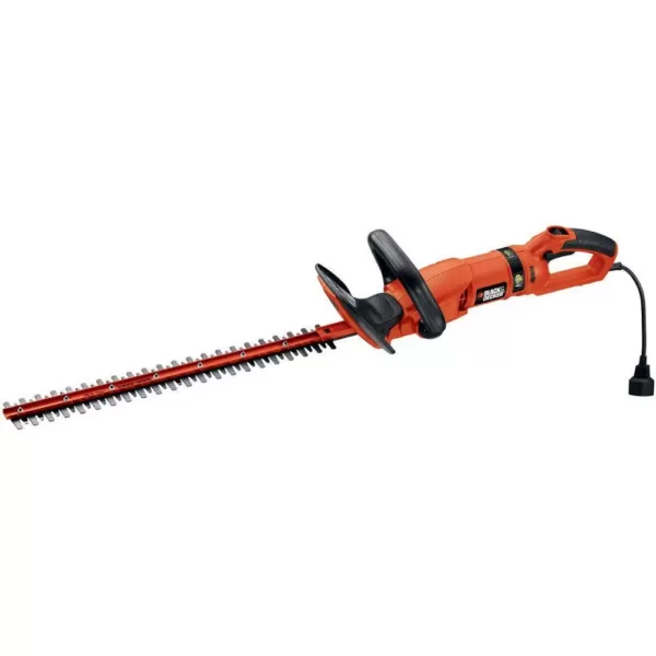 BLACK+DECKER 24 in. 3.3-Amp Corded Electric Hedge Hog Trimmer with Rotating Handle