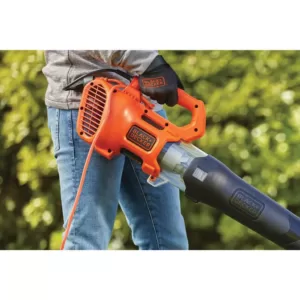 BLACK+DECKER 140 MPH 450 CFM 9 Amp Corded Electric Axial Leaf Blower