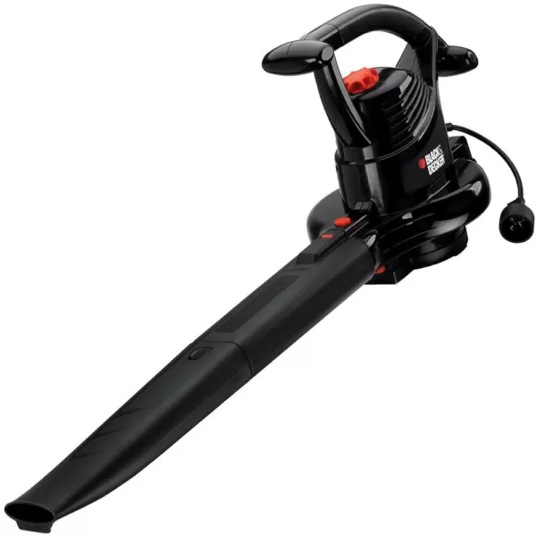 BLACK+DECKER 210 MPH 300 CFM 12 Amp 3-in-1 Corded Electric Handheld Leaf Blower/Vacuum/Mulcher