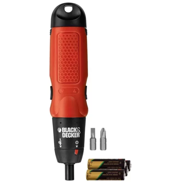 BLACK+DECKER 6-Volt Alkaline Cordless Powered Screwdriver with (4) AA Batteries