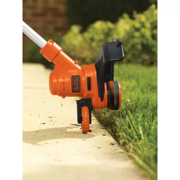 BLACK+DECKER 14 in. 6.5-Amp Corded Electric Straight Shaft Single Line 2-in-1 String Grass Trimmer/Lawn Edger