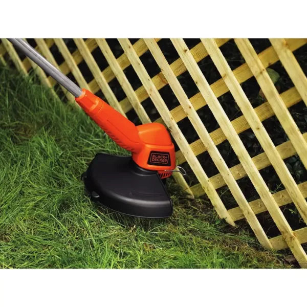 BLACK+DECKER 13 in. 4.4 Amp Corded Electric Straight Shaft Single Line 2-in-1 String Grass Trimmer/Lawn Edger