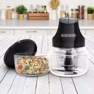 BLACK+DECKER 2 Speed Chopper with Two Glass Bowl