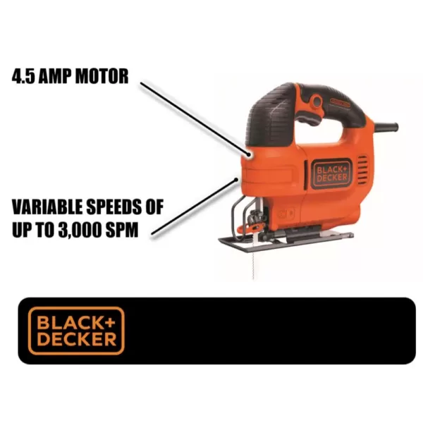 BLACK+DECKER 4.5 Amp Jig Saw