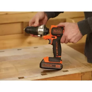 BLACK+DECKER 20-Volt MAX Lithium-Ion Cordless Matrix Drill/Driver with Battery 1.5Ah and Charger