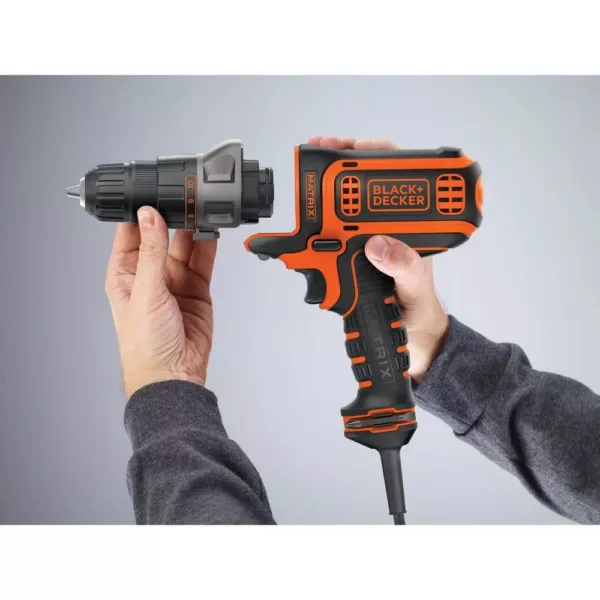 BLACK+DECKER Matrix 4 Amp 3/8 in. Corded Drill and Driver