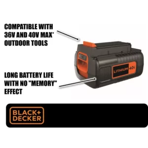 BLACK+DECKER 40-Volt MAX Lithium-Ion Battery Pack 1.5Ah