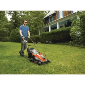 BLACK+DECKER 16 in. 40V MAX Lithium-Ion Cordless Battery Walk Behind Push Mower with (2) 2.0Ah Batteries and Charger Included