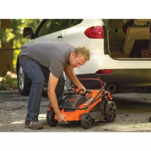 BLACK+DECKER 20 in. 40V MAX Lithium-Ion Cordless Walk Behind Push Lawn Mower with (2) 2.5Ah Batteries and Charger Included