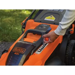 BLACK+DECKER 20 in. 40V MAX Lithium-Ion Cordless Walk Behind Push Lawn Mower with (2) 2.5Ah Batteries & (1) 2.0Ah Battery & Charger