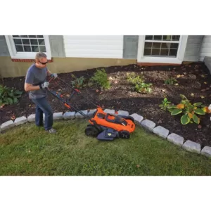 BLACK+DECKER 20 in. 40V MAX Lithium-Ion Cordless Walk Behind Push Mower with (2) 2.0Ah Batteries and Charger Included