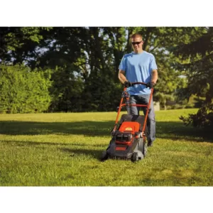 BLACK+DECKER 20 in. 60V Lithium Ion Cordless Walk Behind Push Mower with (2) 2.5Ah Batteries and Charger Included