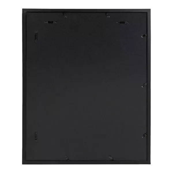 DesignOvation Gallery 16 in. x 20 in. matted to 8 in. x 10 in. Black Picture Frame