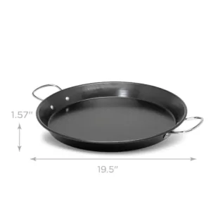 Ecolution Sol 20 in. Steel Nonstick Grill Pan in Black