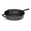 Ecolution Farmhouse 9.5 in. Cast Iron Frying Pan in Black