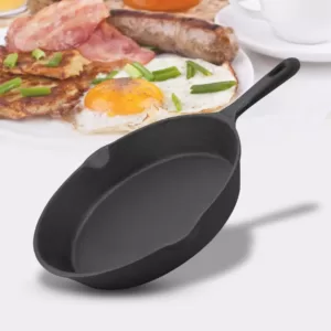 ExcelSteel 7 in. Cast Iron Skillet in Black