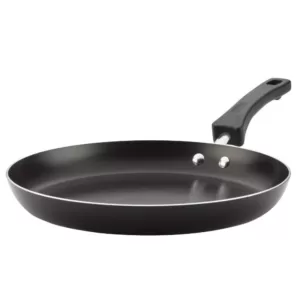 Farberware Neat Nest Space Saving 12 in. Aluminum Nonstick Skillet in Black