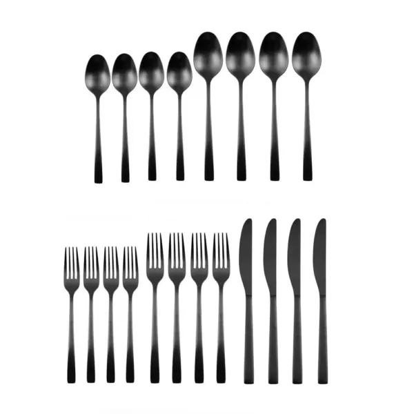 Fiesta Spark Black Satin 18/0 20-Piece Flatware Set (Service for 4)