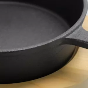 Gibson Home Campton 5 in. Cast Iron Frying Pan in Black